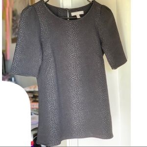 BANANA REPUBLIC: Black Blouse with Snake print